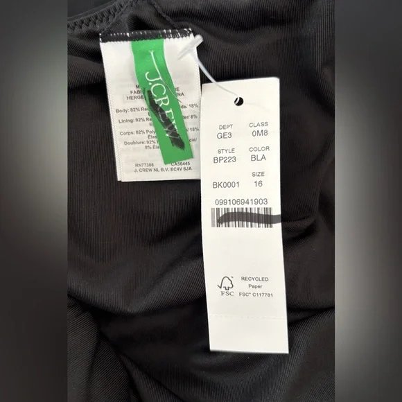 J.Crew Long-torso ruched ruffle one-piece swimsuit - Picture 5 of 6